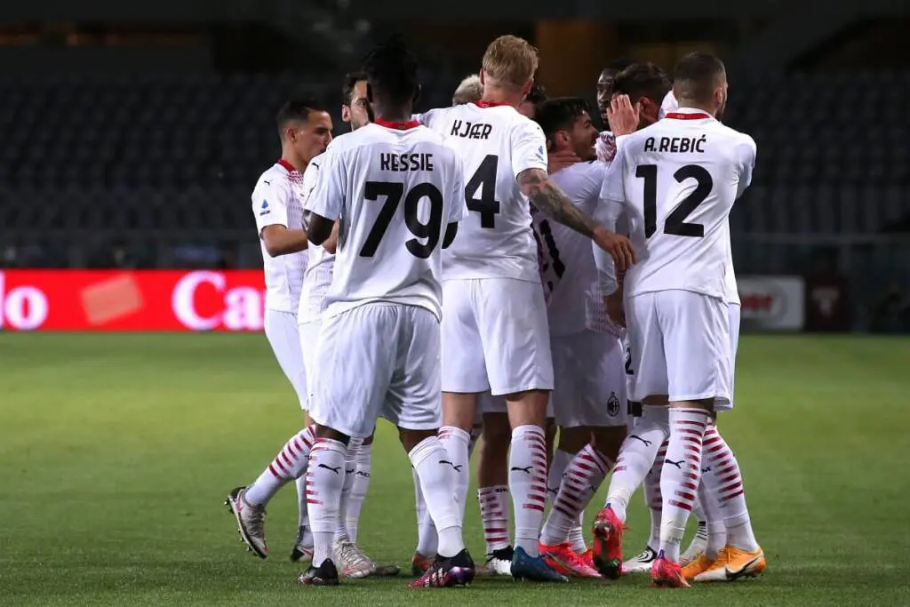 esultanza gol Torino-Milan