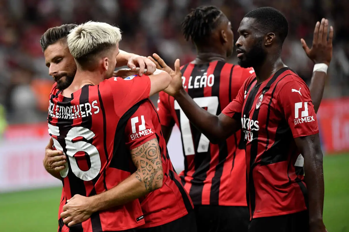 Esultanza gol Milan