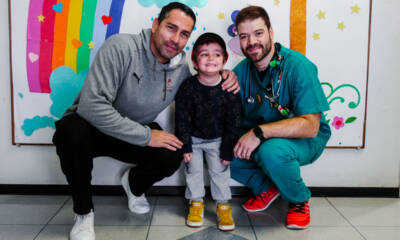 Fondazione Milan – Marco Borriello in visita al reparto pediatrico dell'Ospedale Pio XI di Desio