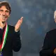 Antonio Conte e Aurelio De Laurentiis alla festa scudetto del Napoli