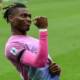 Rafael Leao esulta dopo un gol