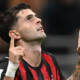 Pulisic esulta dopo il 2-0 del Milan contro il Napoli a San Siro