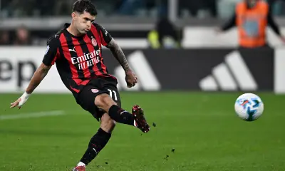 Rigore fallito da Christian Pulisic in Juventus-Milan di Serie A allo Juventus Stadium